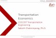 Transportation Economics I