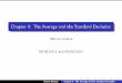 Chapter 4: The Average and the Standard Deviation