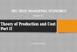 Theory of Production and Cost Part II - CA Sri Lanka