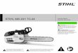 STIHL MS 201 T Arborist Chain Saw Instruction Manual | STIHL USA