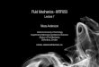 Fluid Mechanics - MTF053 - Lecture 7