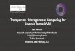 Transparent Heterogeneous Computing for Java via TornadoVM