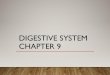 DIGESTIVE SYSTEM CHAPTER 9