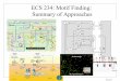 ECS 234: Motif Finding: Summary of Approaches