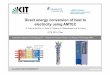 Direct energy conversion of heat to electricity using AMTEC