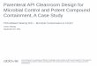 Parenteral API Cleanroom Design for Microbial Control and 