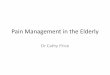 Pain Management in the Elderly - Hospital Authority