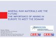 MINERAL RAW MATERIALS ARE THE FUTURE THE IMPORTANCE …