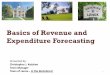 Basics of Revenue and Expenditure Forecasting