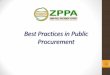 Public Procurement Management: Best Practices