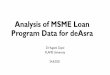 Analysis of MSME Loan Program Data for deAsra