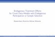 Endogenous Treatment Effects for Count Data Models with 
