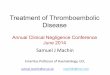 Treatment of Thromboembolic Disease