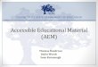 Accessible Educational Material (AEM)