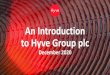 An Introduction to Hyve Group plc