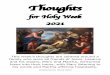Holy Week Thoughts Booklet Final