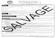 Application for Salvage Certificate of a Vehicle