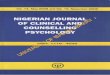 NIGERIAN JOURNAL 1 OF CLINICAL AND COUNSELLING …