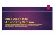 2017 Appellate Advocacy Seminar Power Point