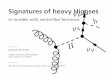 Signatures of heavy Higgses