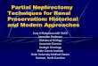 Partial Nephrectomy Techniques for Renal Preservation 