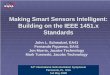 Making Smart Sensors Intelligent: Building on the IEEE 
