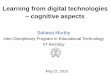 Learning from digital technologies cognitive aspects