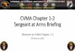 CVMA Chapter 1-2 Sergeant at Arms Briefing