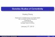 Genetics Studies of Comorbidity