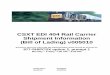 CSXT EDI 404 Rail Carrier Shipment Information (Bill of 