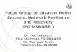 Focus Group on Disaster Relief Systems, Network Resilience