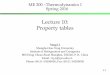 Lecture 10: Property tables - SJTU