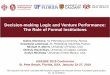 Decision-making Logic and Venture Performance: The Role of 