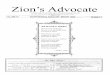 ZION'S ADVOCATE is the official publication of Church