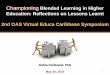Championing Blended Learning in Higher Education 