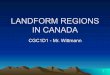 LANDFORM REGIONS IN CANADA - Earl Haig