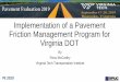 Implementation of a Pavement Friction Management Program 