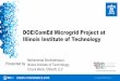 DOE/ComEd Microgrid Project at Illinois Institute of 