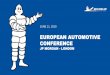 EUROPEAN AUTOMOTIVE CONFERENCE - Michelin