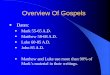 Overview Of Gospels - embryhills.us