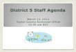 District 5 Staff Agenda - Extension Districts