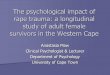 The psychological impact of rape trauma: a longitudinal 