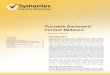 Portable Document Format Malware whitepaper - Symantec