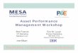 Asset Performance Management Workshop