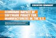 ECONOMIC IMPACT OF SOFTWARE PIRACY FOR MANUFACTURERS IN