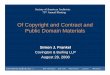 Of Copyright and Contract and Public Domain Materials