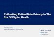 Rethinking Patient Data Privacy In The Era Of Digital Health