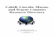Cabell, Lincoln, Mason, and Wayne Counties Resource Directory