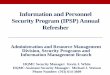 Information and Personnel Security Program (IPSP) Annual 