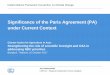 Significance of the Paris Agreement (PA) under Current Context